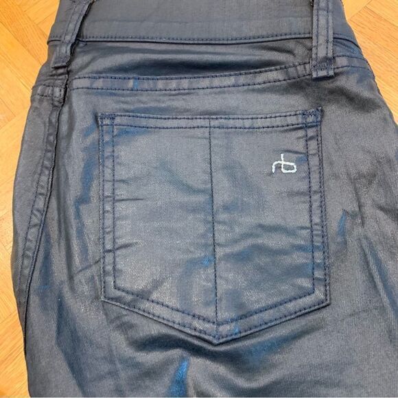 rag & bone Legging Zipper Jeans Navy Seal Size 26 - Picture 4 of 10